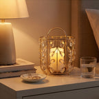 Luxury Crystal Candle Holder – Elegant Gold Table Centerpiece