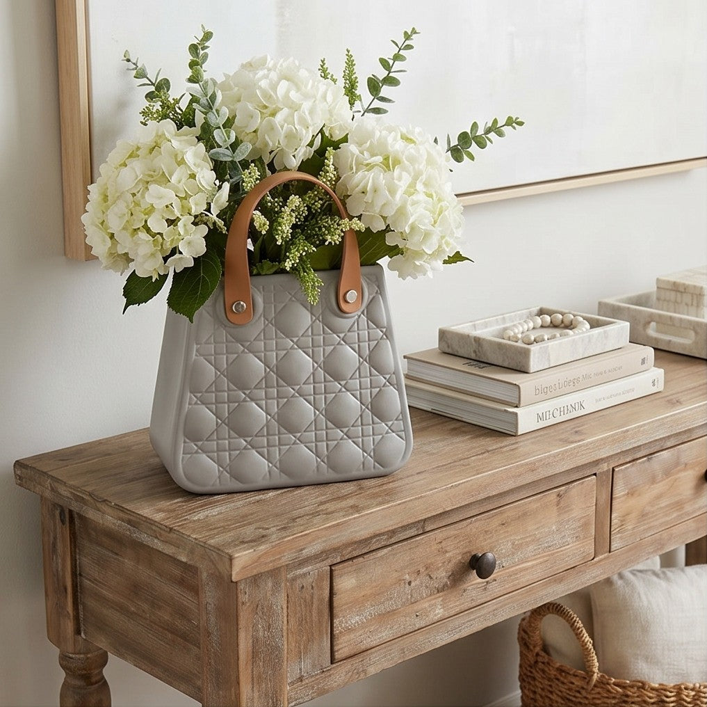 Luxury Handbag Style Decorative Vase