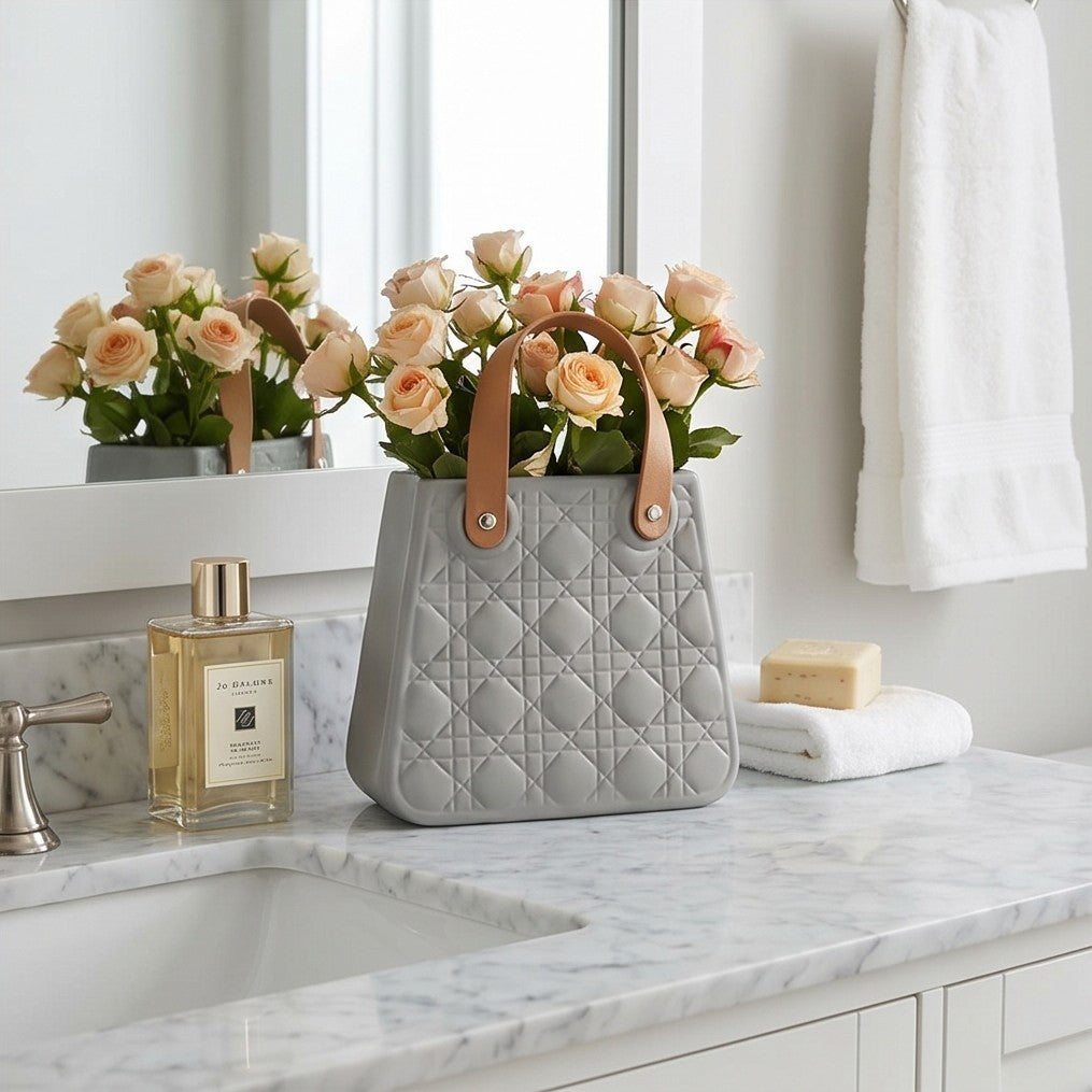 Luxury Handbag Style Decorative Vase