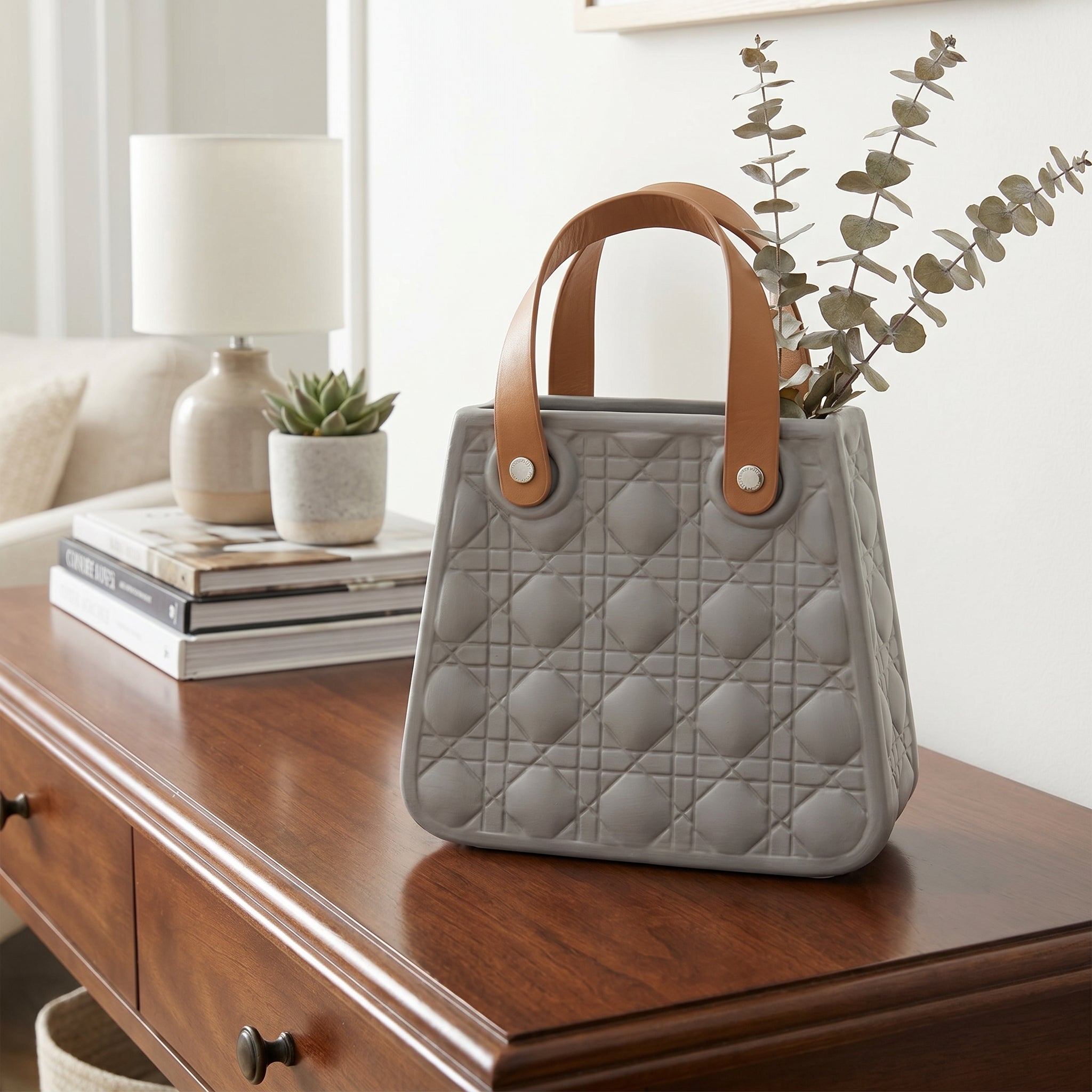 Luxury Handbag Style Decorative Vase