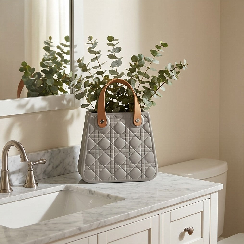 Luxury Handbag Style Decorative Vase