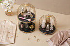 Luxury Waterproof Metal Birdcage Organizer for Bathroom Vanity