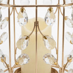 Luxury Crystal Candle Holder – Elegant Gold Table Centerpiece