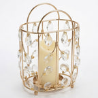 Luxury Crystal Candle Holder – Elegant Gold Table Centerpiece